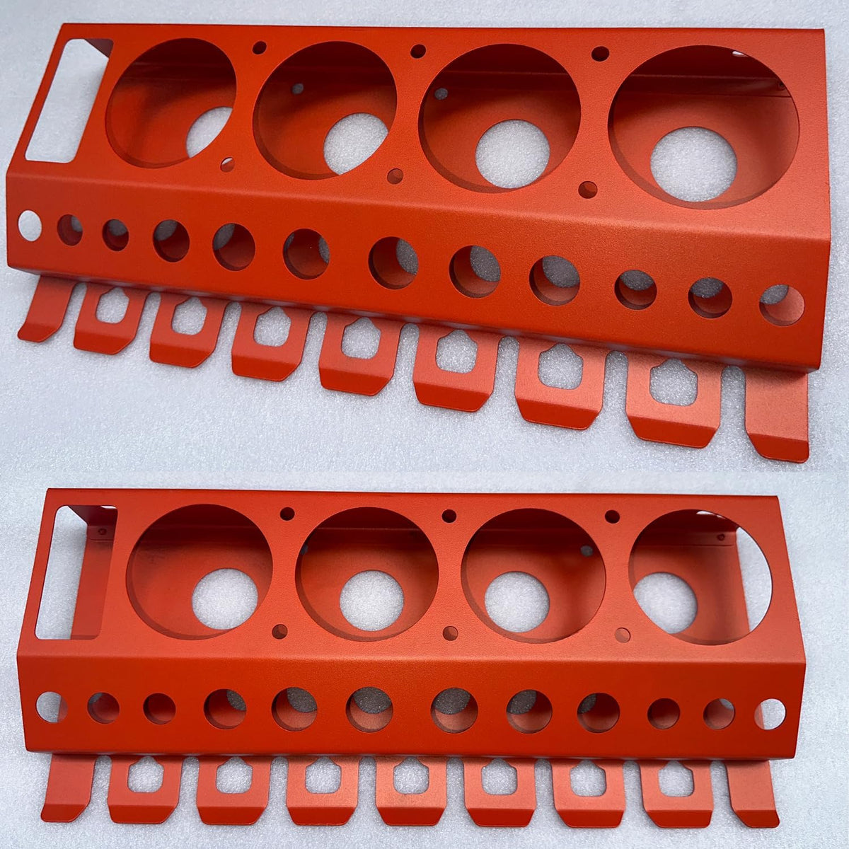 Bottle Storage Rack, Detailing Brush Organizer, Spray Bottle Storage Rack, 3/8" Air Tool Holder, for Garage and Workspace (1pc-Orange)