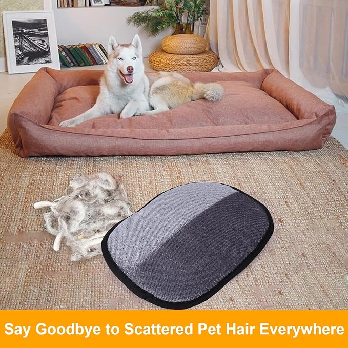 AIERSA Pet Hair Removal Tool, Electrostatic Pet Hair Remover,Static Removal Gloves for Pet Hair, Dog and Cat Hair Remover Electrostatic Gloves Set for Couch, Clothes, Car, Carpet, Bed, Furniture
