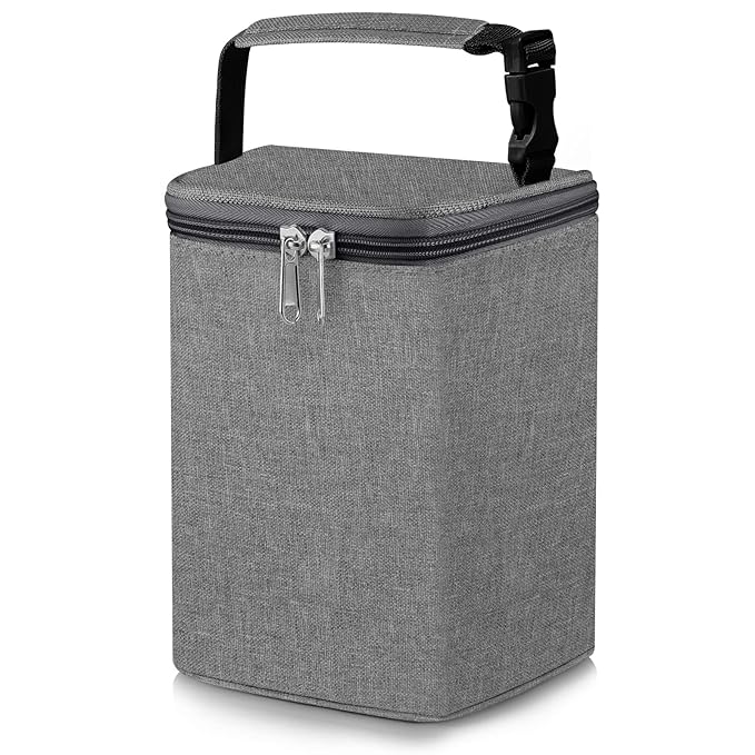 Accmor Breastmilk Cooler Bag, Baby Bottle Cooler Bags, Insulated Tote Bags On The Go, Fits 4 Large 8oz Bottles, for Nursing Mom Daycare Travel
