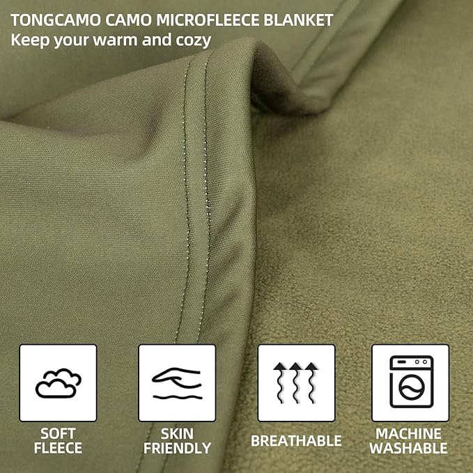 Camo Throw Blanket for Couch Sofa Soft Cozy Blankets Fleece Warm Lightweight Bedding Blanket for Living Room Travel