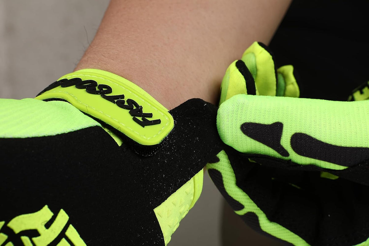 Skeleton Cool Motorcycle Bicycle Full Finger Off-Road Racing Gloves Outdoor Sports for Men Women & Mountaineering