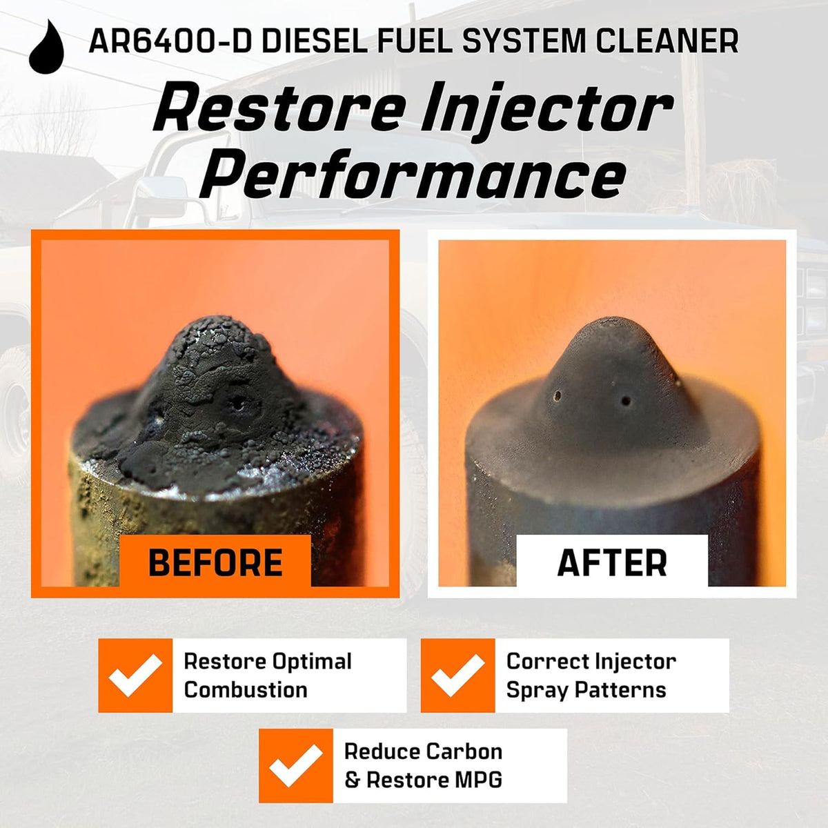 Archoil AR6400-D Diesel Fuel System Cleaner - Cleans Injectors, Turbo, DPF & EGR