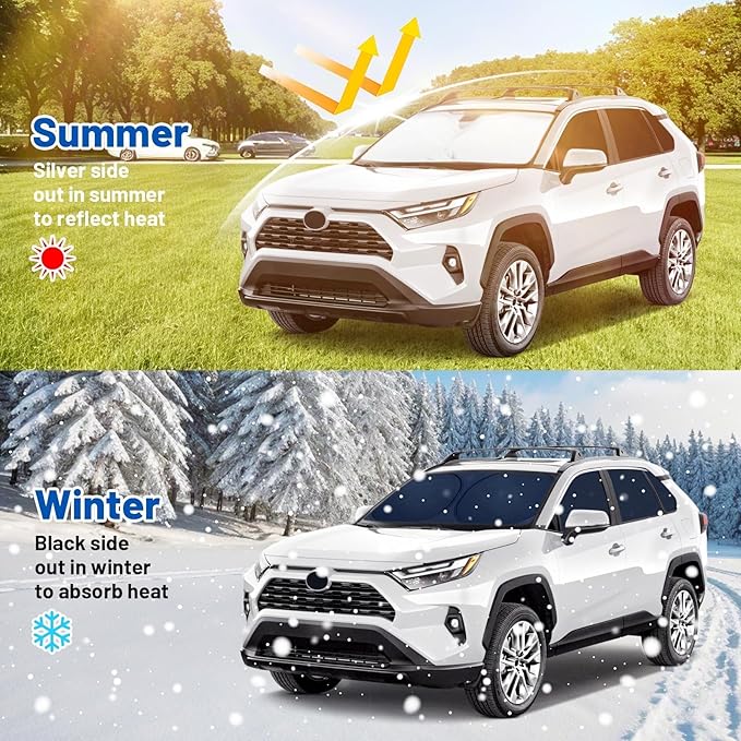 Car Window Shades for Subaru Crosstrek 2018-2023 Accessories - Full Set 8PCS Side Window Sunshades with Memory Frame & Blackout Fabric, Privacy UV Shield for Camping/Travel