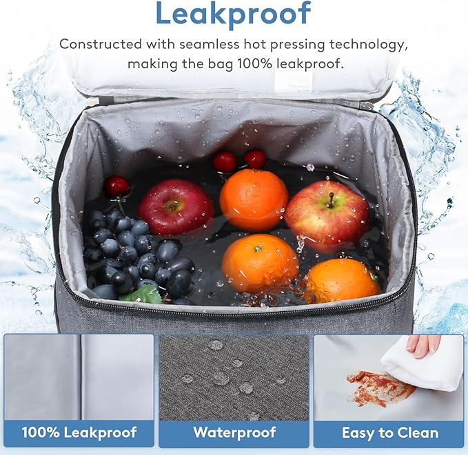 Lifewit Cooler Bag 30/50/60 Cans Collapsible and Insulated Large Lunch Bag Leakproof Soft Cooler Portable Tote for Camping/BBQ/Family Outdoor Activities