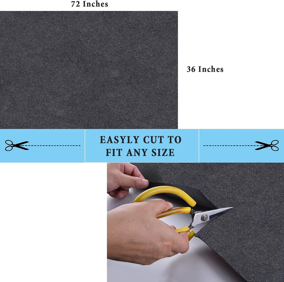 Oil Drip Pan Protection Mat - Washable 36x72 Inches, Rubber Backed, Safeguards Floor from Spills & Stains