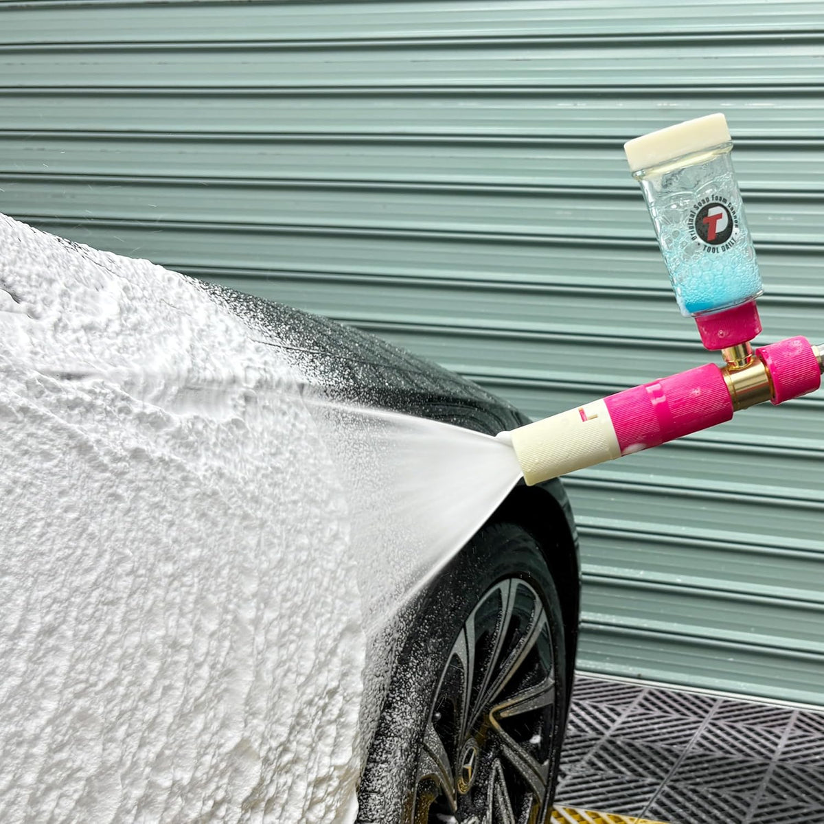 Tool Daily Foam Cannon for Pressure Washer, Original Soap Cannon for Car Washing, 5 Power Washer Spray Nozzles, 1/4 Inch Quick Connector