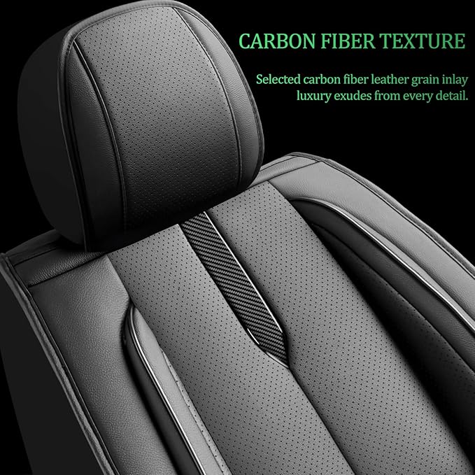 Fit Tucson Car Seat Covers for Hyundai Tucson 2010-2024 2025 2026 -Upgraded Premium Waterproof & Breathable Leather,Airbag Compatible,All-Weather Seat Cushion Protector,Full Set,Black