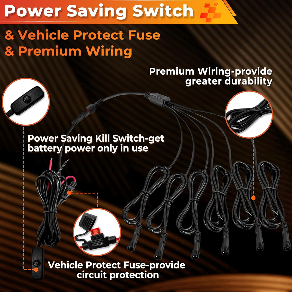 30 Pods Pure White LED Rock Lights Kit with Switch Wiring Harness,6500K 810 LEDs Bright Rock Lights for Trucks,Waterproof Underglow Light for Car Jeep Off Road ATV UTV SUV