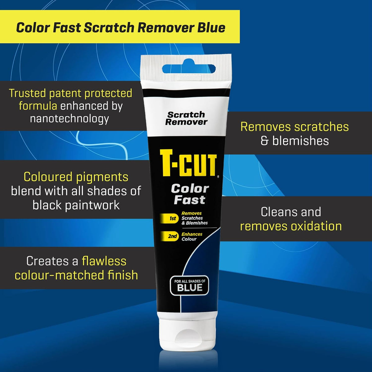 T-Cut Blue Scratch Remover, Color Fast Paintwork Restorer Car Polish, 5.3 Oz