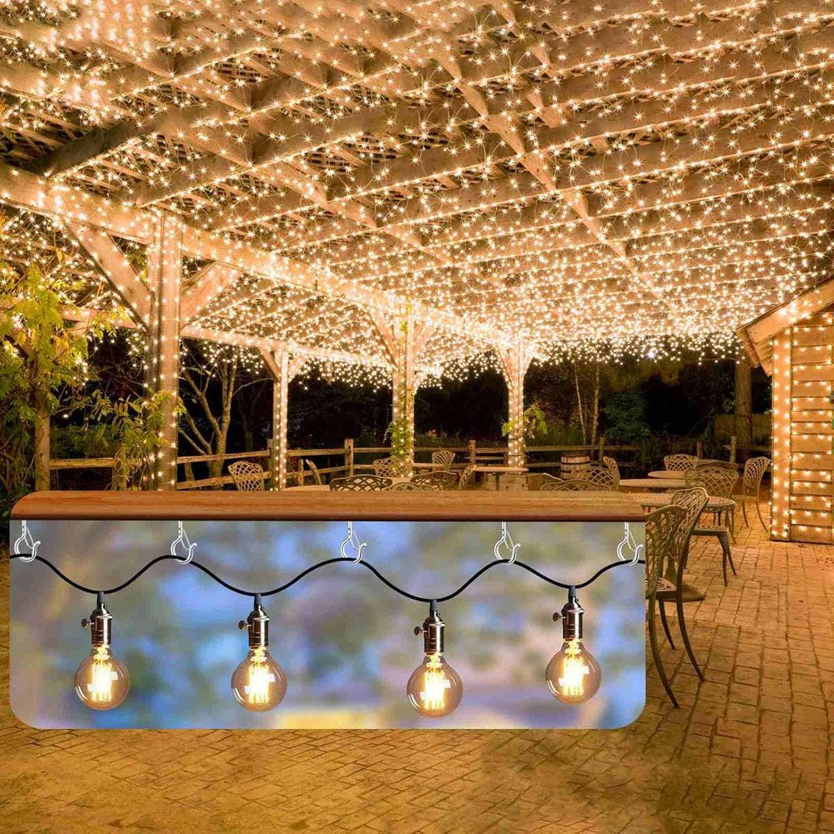 96 PCS Q-Hanger Hooks, Screw Hooks for Outdoor String Lights, Safety Buckle Design Cup Eye Hook for Hanging Christmas Lights, Plants, Mounted on Wall Ceiling, Include 1 Wing Nut Driver, Silver