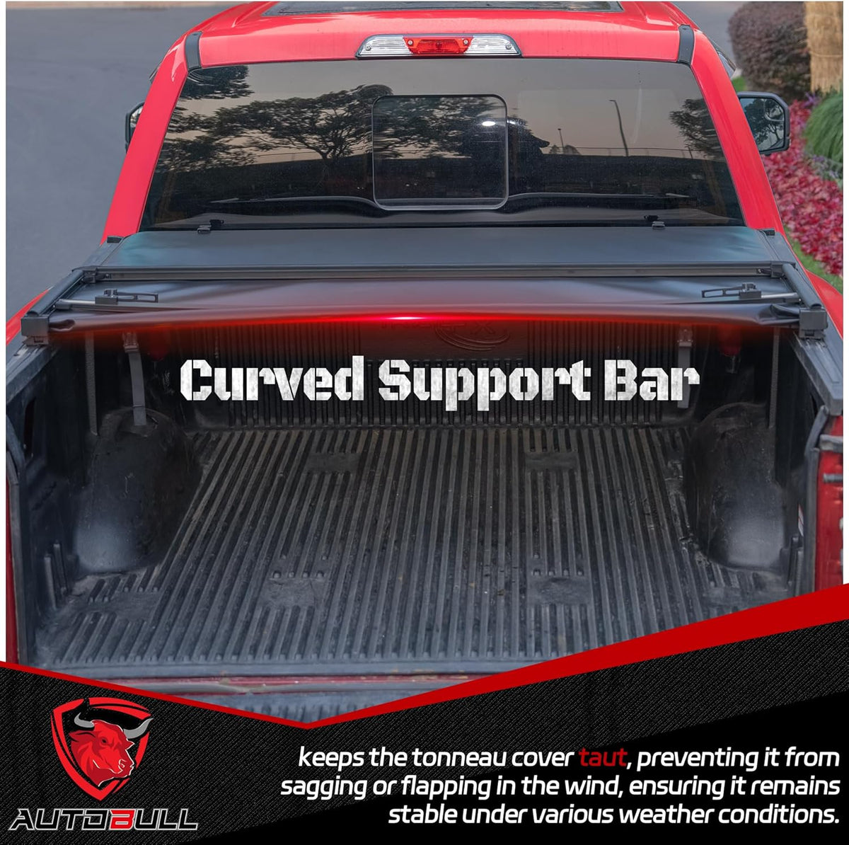 Soft Quad Fold Tonneau Cover Compatible with 2007-2021 Toyota Tundra(Excl. Trail Edition) 6.5ft Bed (78.7"), Vinly Top Alloy Steel Structure
