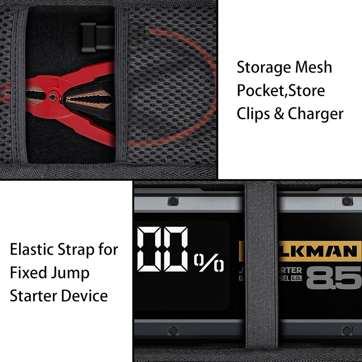 Aenllosi for HULKMAN Alpha85/Alpha85S/Alpha Pro Jump Starter Hard Carrying Case (Case Only)