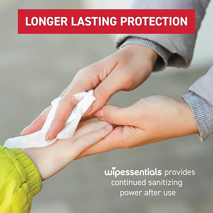 WipeEssentials Hand Sanitizer Hand Wipes for Adults and Kids - 360 wipes - 12 Packs of 30ct Hand Sanitizing Wipes, Travel Essentials