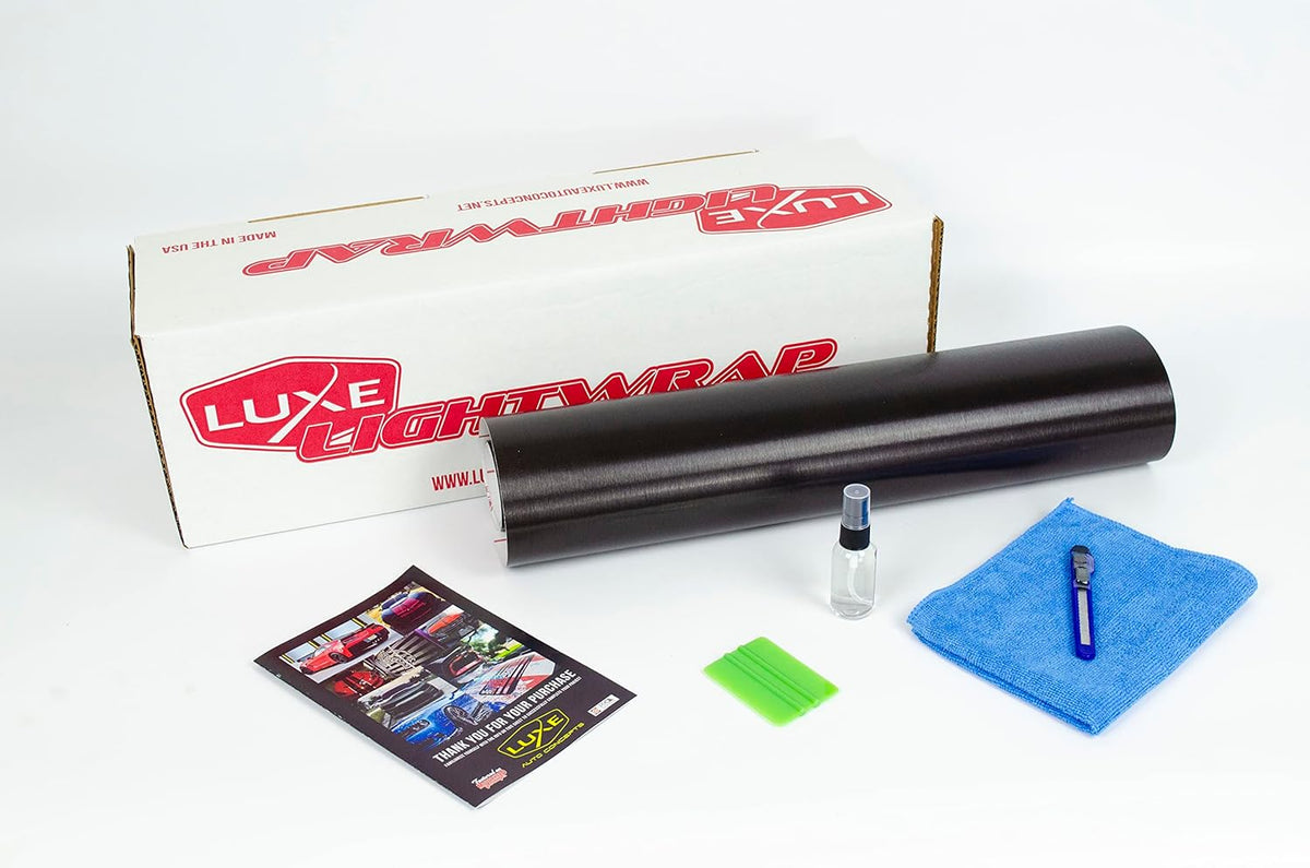 Luxe LightWrap Dark Metal Universal Headlight Tail Light Tint Kit (20” x 2 Yard)