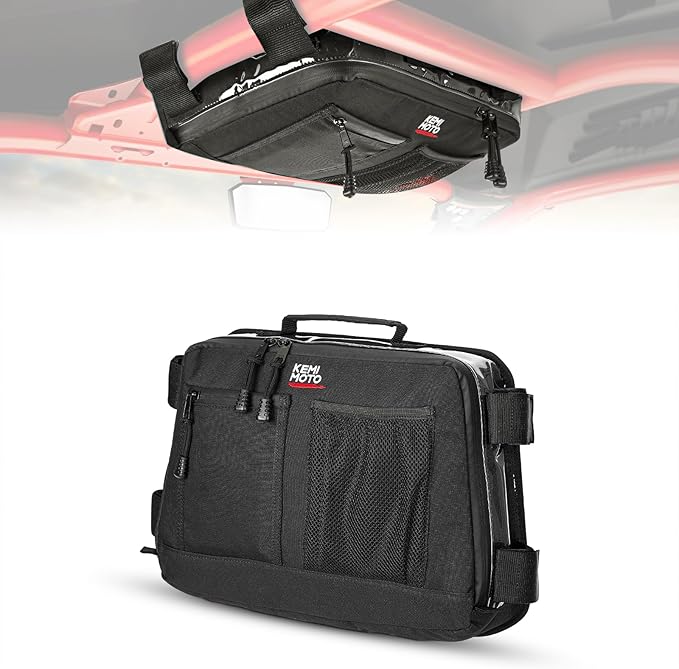 KEMIMOTO X3 Overhead Roof Storage Bag Compatible with 2017-2025 Can Am Maverick X3 Max RS DS Turbo R 715004275