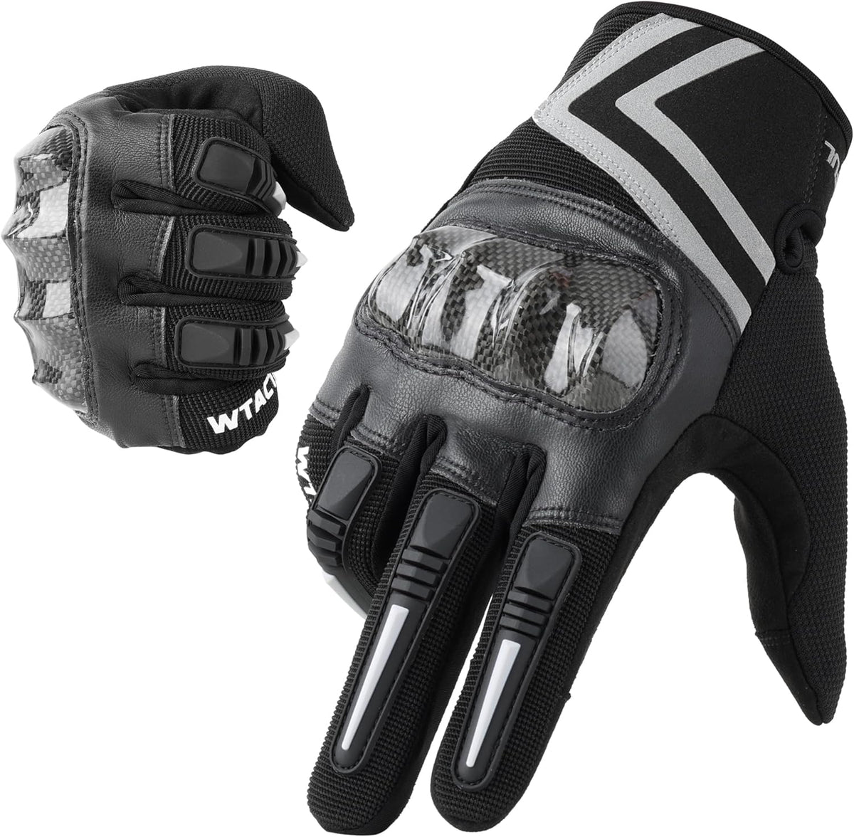 WTACTFUL Lightweight Motorcycle Gloves for Men, Touchscreen Summer Breathable Gloves for Motocross Casual Riding