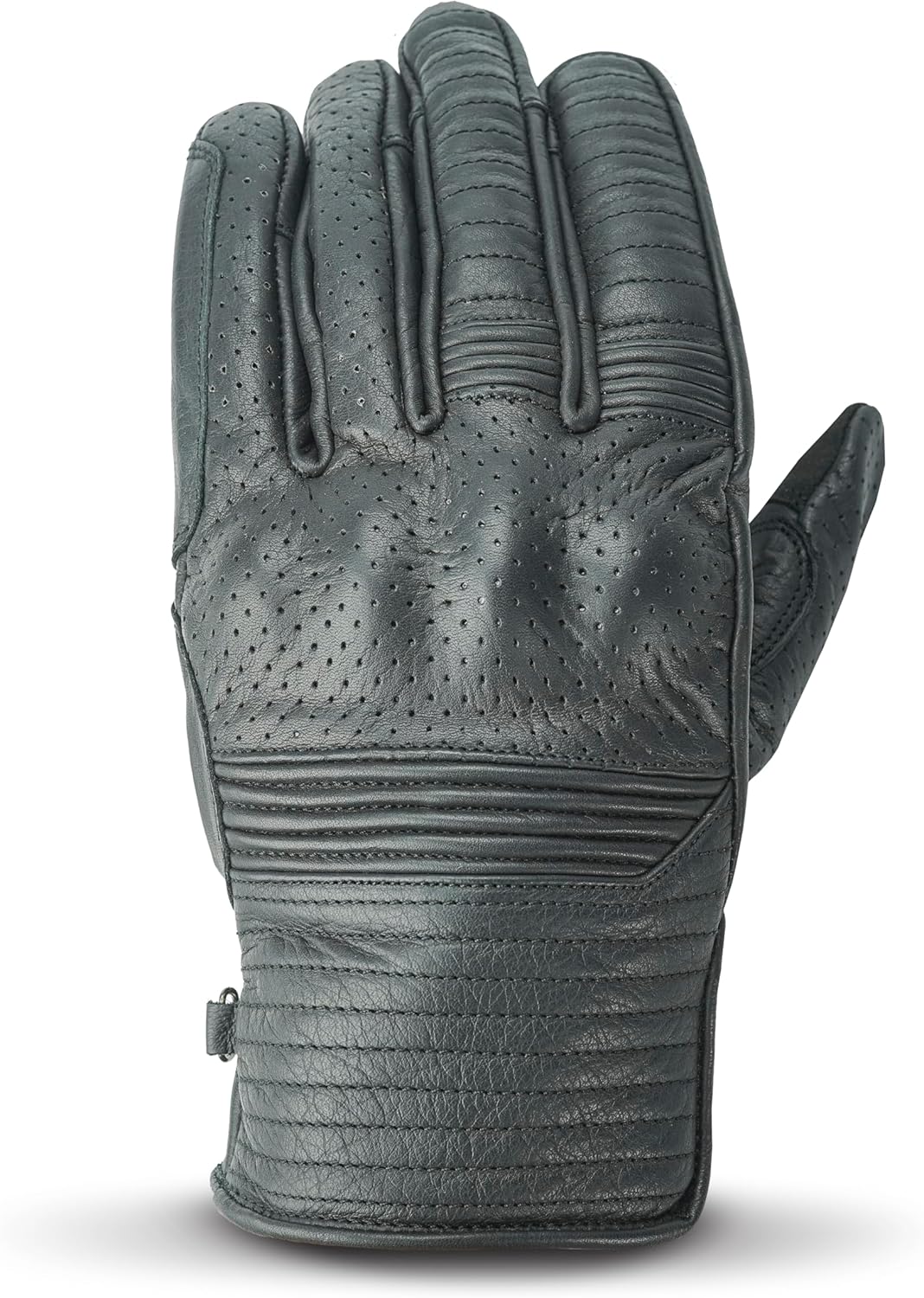 Leather Motorcycle Gloves with Adjustable Fitting Bike Riding Gloves for Riders