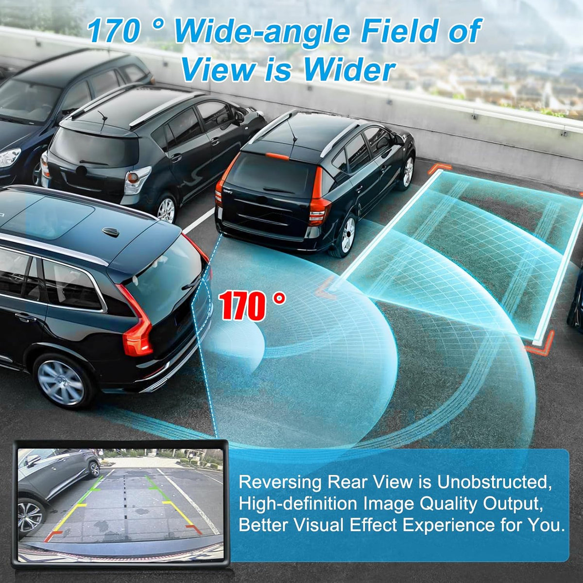 Backup Camera Compatible with Ford Edge 2011 2012 2013 2014 2015 Lincoln MKX 2011 2012 2013 170° Wide Angle Rear View Parking Assist Camera Edge Accessories BT4Z-19G490-B FL1T-19G490-AC