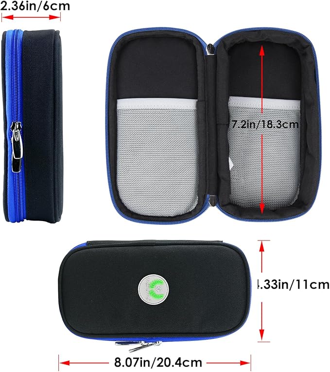 YOUSHARES Insulin Cooler Travel Case - Medication Diabetic Insulated Organizer Portable Cooling Bag for Insulin Pen and Diabetic Supplies with 2 Cooler Ice Pack