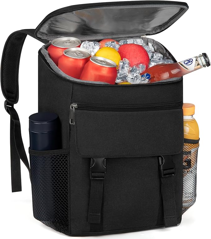 Backpack Cooler, 30 Cans Insulated Lunch Backpack for Men & Women, Portable Leak Proof Cooler Bag for Work Office Picnic Beach Hiking Camping Travel