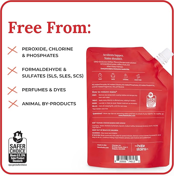 Emergency Stain Rescue Stain Remover Spray - Carpet Cleaner Spray - Wine & Coffee Stain Removal - 16 Fl Oz (Pack of 1)