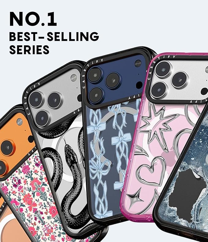 CASETiFY Impact iPhone Air Case [Slim/Compatible with Magsafe / 8.2 ft. 4X Military Grade Drop Protection] - Sea Shore - Clear Black
