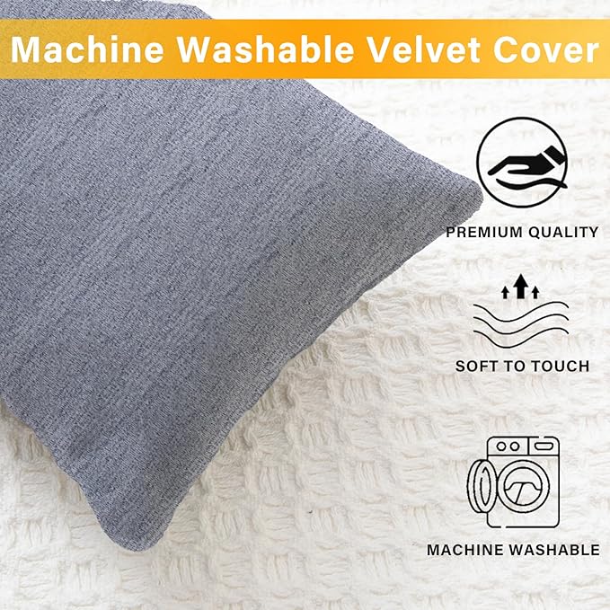2 Pack Small Pillow, Cooling Memory Foam Mini Pillow 11 X 7 Inches for Sleeping, Travel, Neck, Knee Support, Tiny Cushion for Pet, Dogs (Grey)
