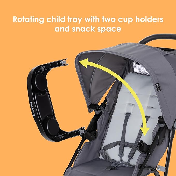 Baby Trend Venture 3-Wheel Stroller Travel System, Stellar Grey