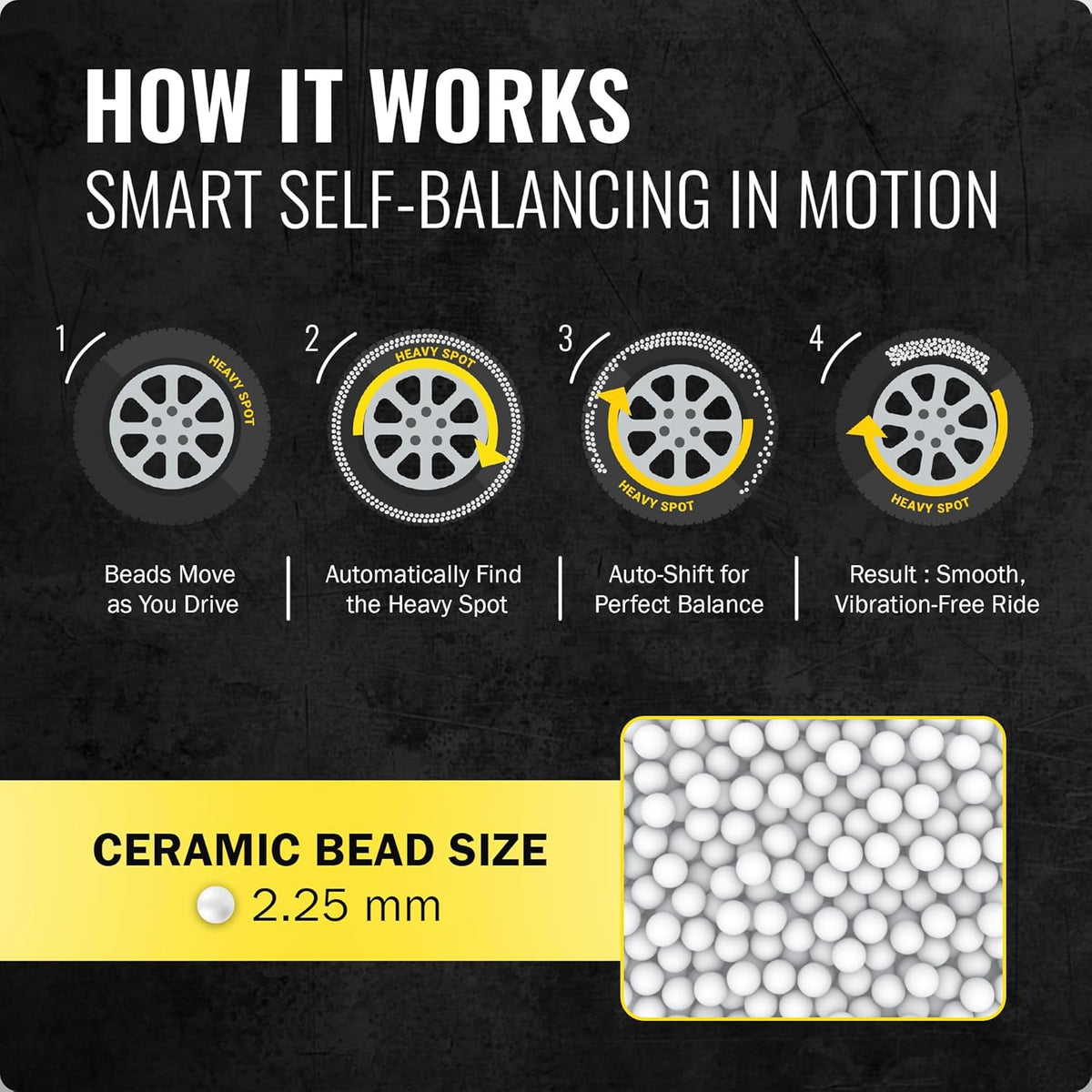 ESCO Tire Balance Beads – 17.6 lb Bulk Bucket (Model 20466C) | Reusable Ceramic Balancing Beads for Truck, RV, Motorcycle, Trailer & Car Tires | Reduces Vibration & Improves Tire Life