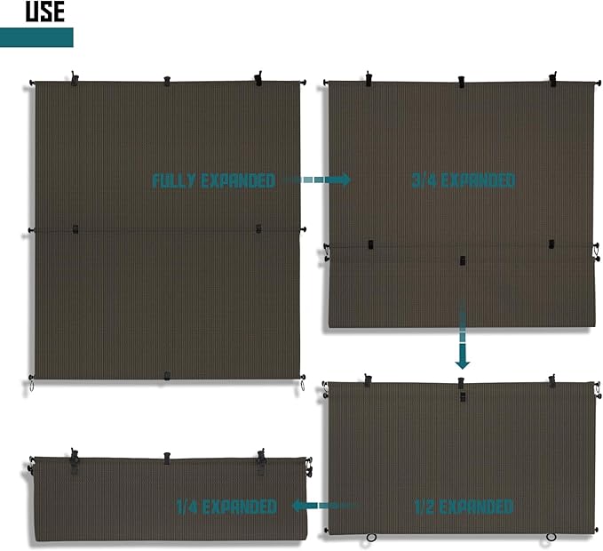 Bynbbur 8'W x 10.5'H Outdoor Patio Shades Foldable Roller Blinds, 220 GSM Sun Shade Roll Up Porch Screens Exterior Shade Cloth for Deck Pergola Backyard, Brown