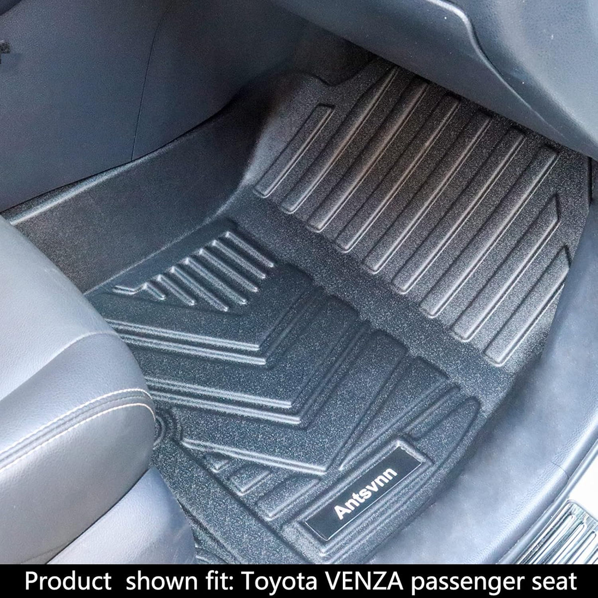 All -Weather Floor Mats Fit for Toyota Venza 2025 2024 2023 2022 2021 Trunk Mats，Rubber Car Cargo Liners Protector for 2021-2025 Toyota Venza Accessories，Anti-Slip Floor Mats 2 Row & Cargo Liners