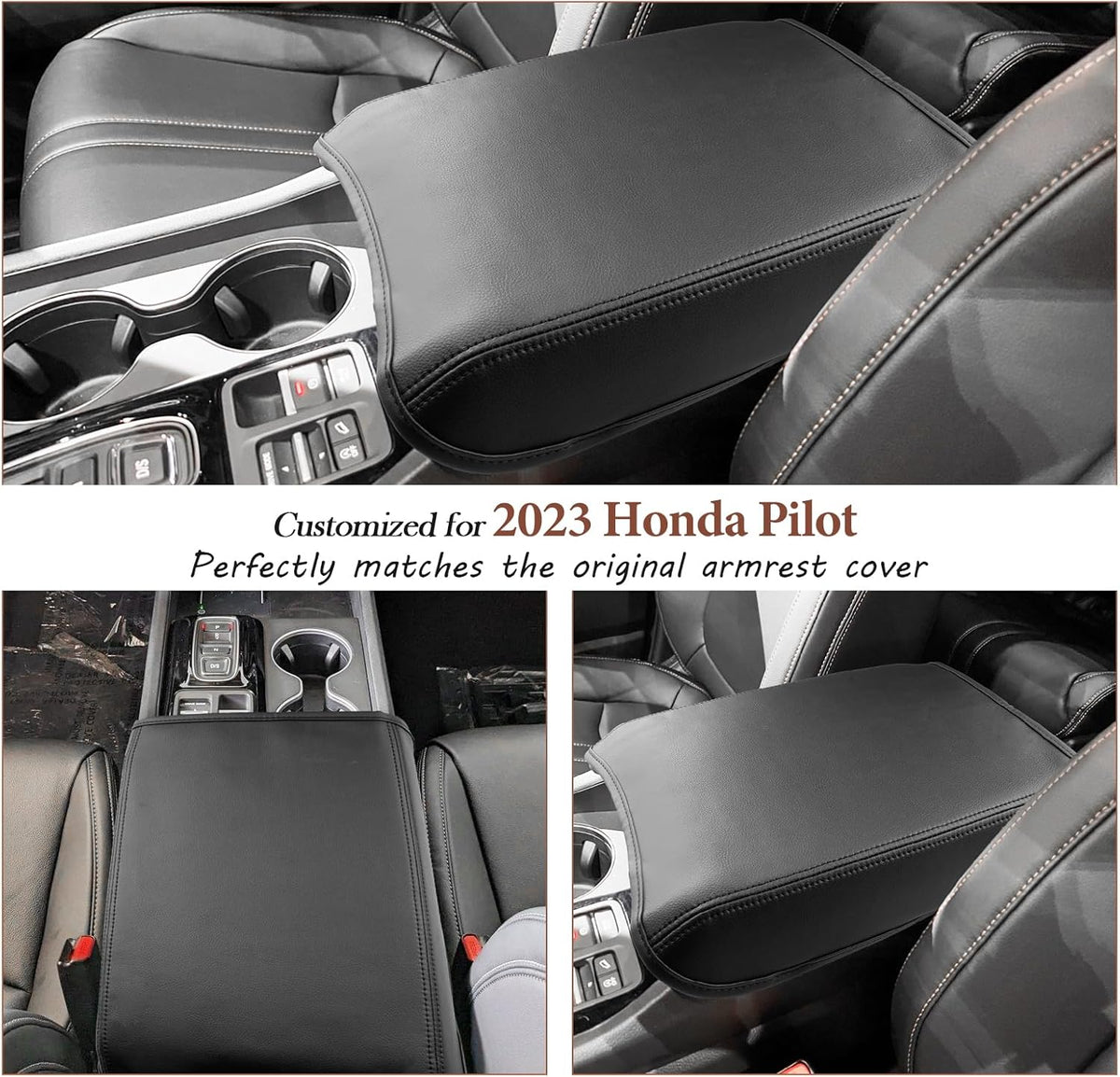 SKTU for 2023 2024 2025 Honda Pilot Armrest Cover for 2024 2025 2026 Honda Passport Center Console Cover 2023 2024 2025 Pilot Accessories 2025 2026 Passport Accessories Center Console Cushion