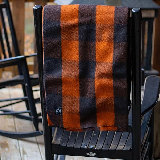 Arcturus Military Wool Blanket - Warm, Thick, Washable - Great for Outdoors, Camping, Stadium Blanket, Picnics, Travel - Car & Bushcraft Survival Kits