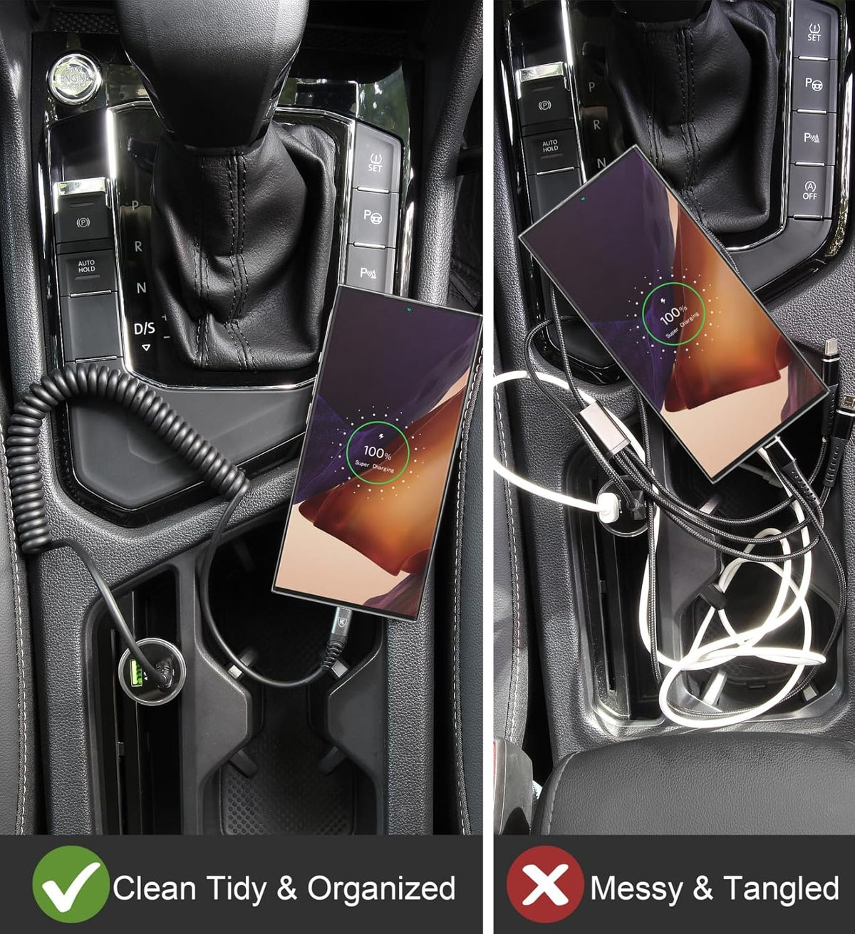 USB Type C Charger Cable Fast Charging, [2-Pack, 3ft] Coiled USB A to Type C Charger Cord for Car USB-C Cable Compatible with iPhone 16/15/Plus/Pro/Pro Max/Samsung Galaxy A10e A20 A50 S20 S10E Note 20