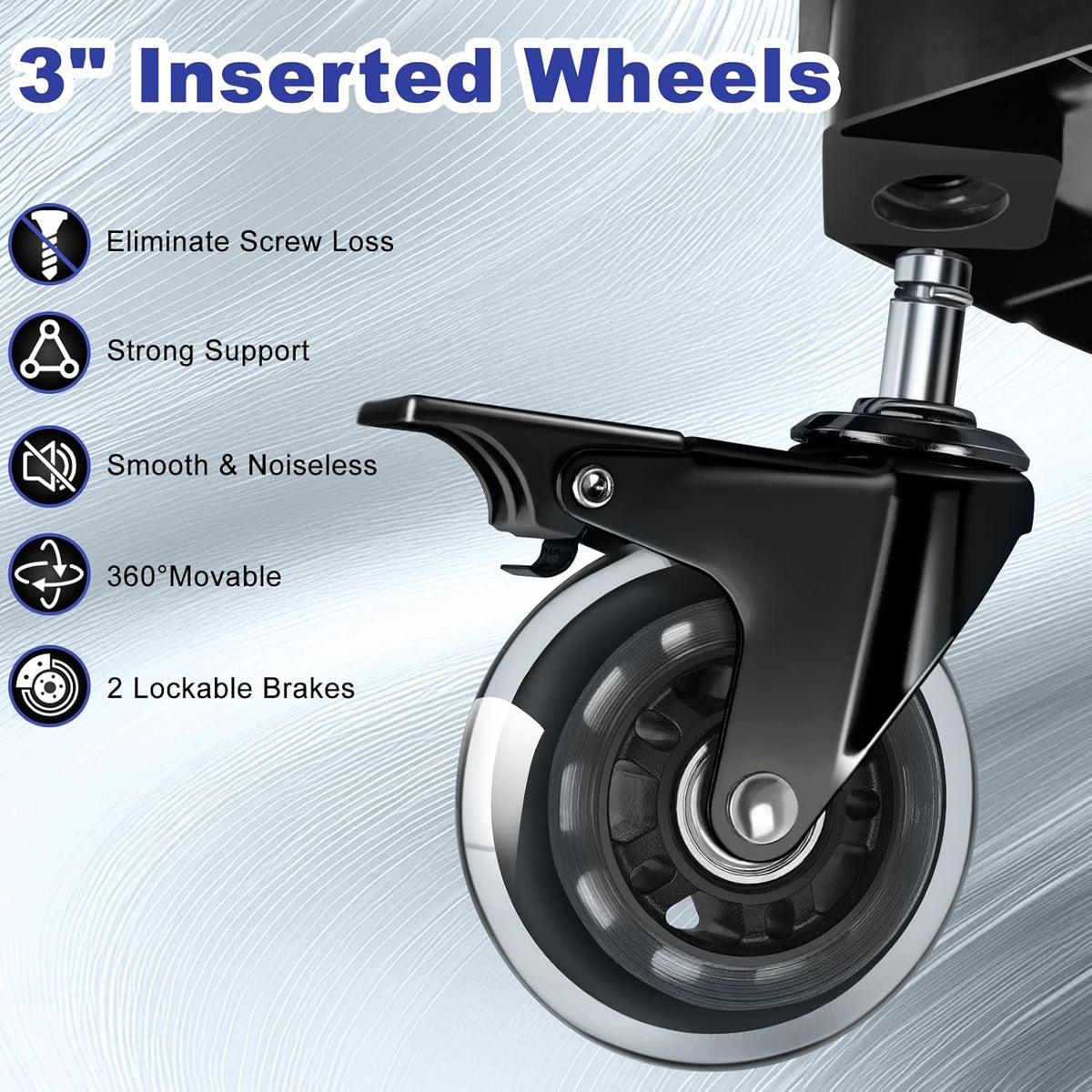 Rolling Shop Stool with Wheels, Garage Mechanic Shop Chair with Handle Backrest, Adjustable Height Work Stool, Roller Seat with Tool Tray Storage, Heavy Duty, 330 LBS Capacity, Black