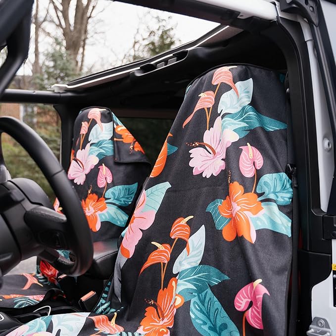 Sprints Athletic Running Towel, Full-Sized, Car Seat Cover - Performance Microfiber (Moonrise in Maui)