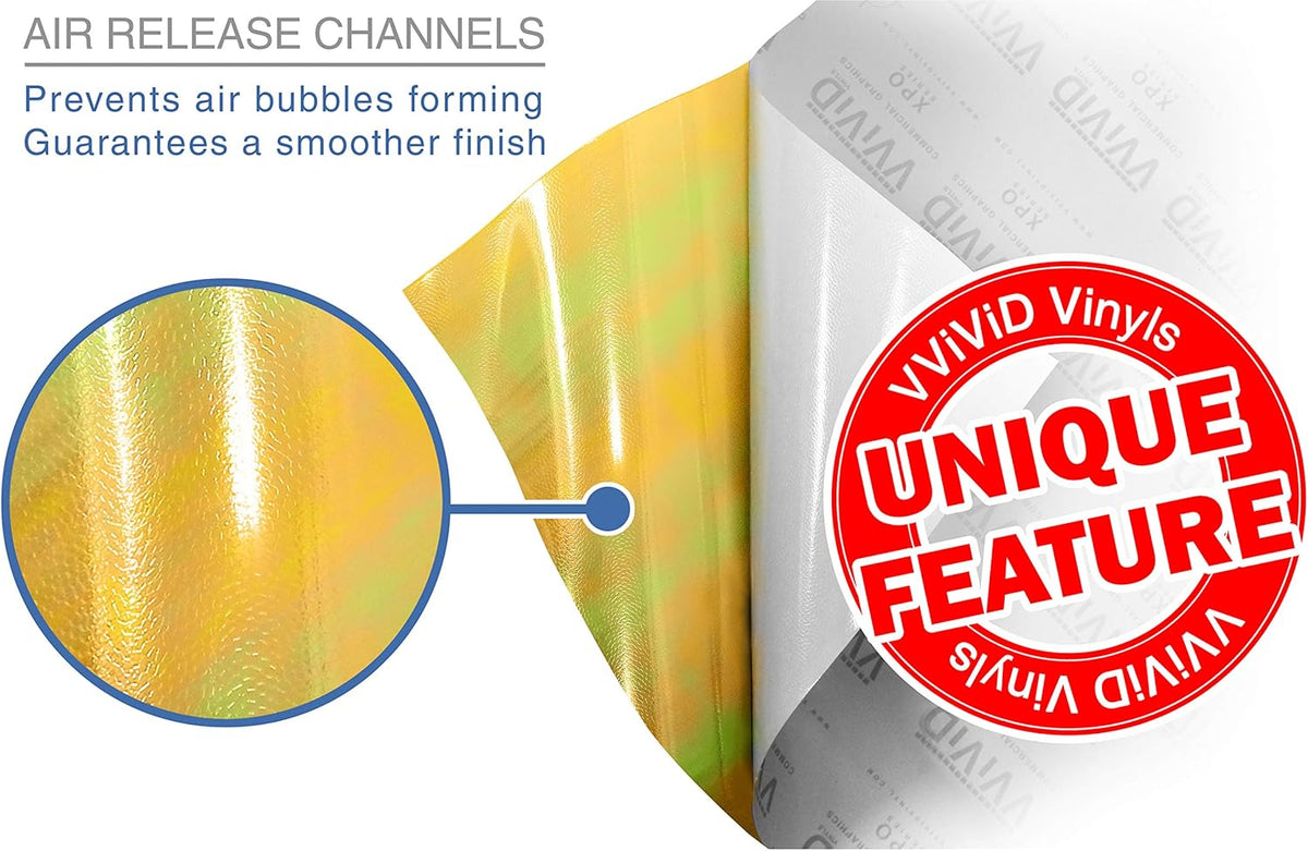 VViViD Extra-Wide Headlight Taillight Vinyl Tint Wrap 16 Inch x 48 Inch Roll (Chameleon Yellow)