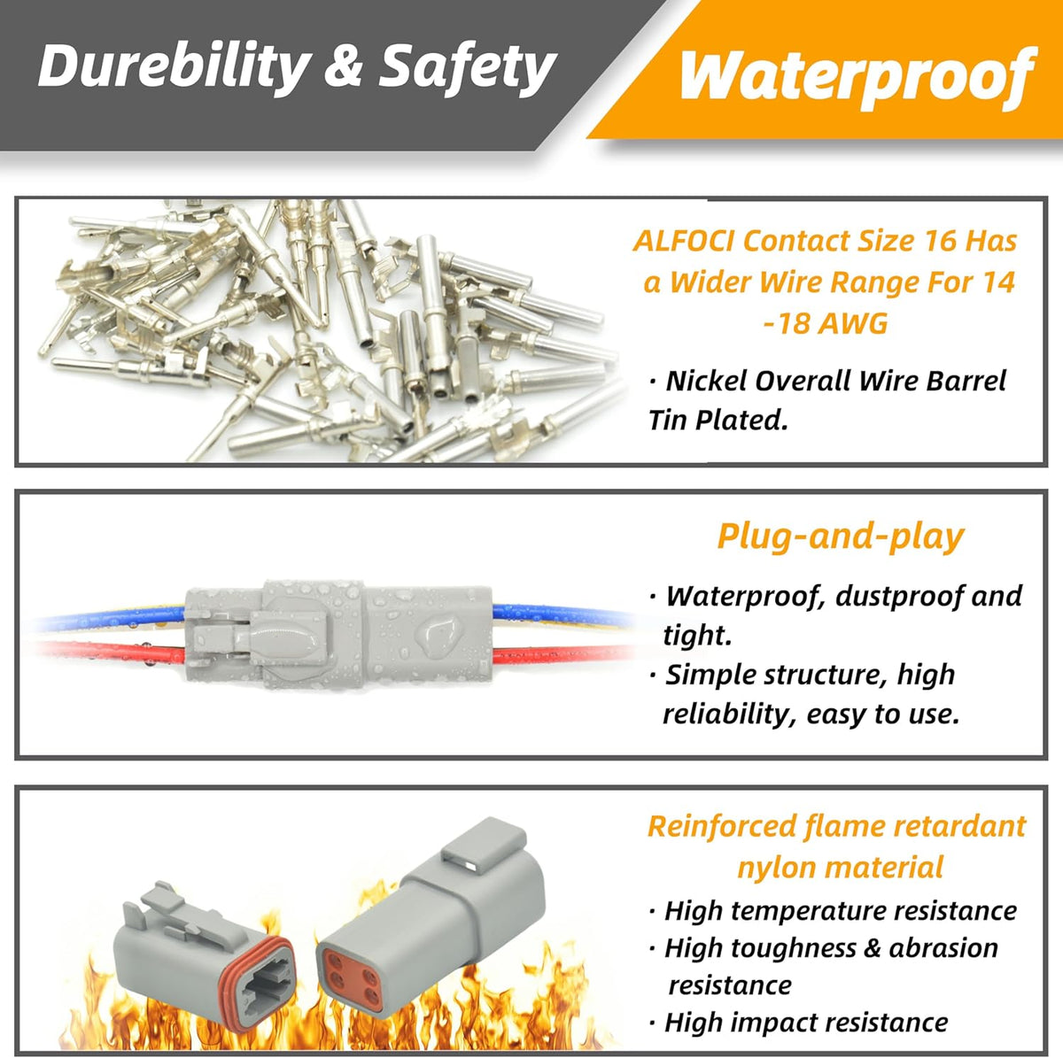DT Kit for Car Motorcycle Boat (4PIN 4SET)