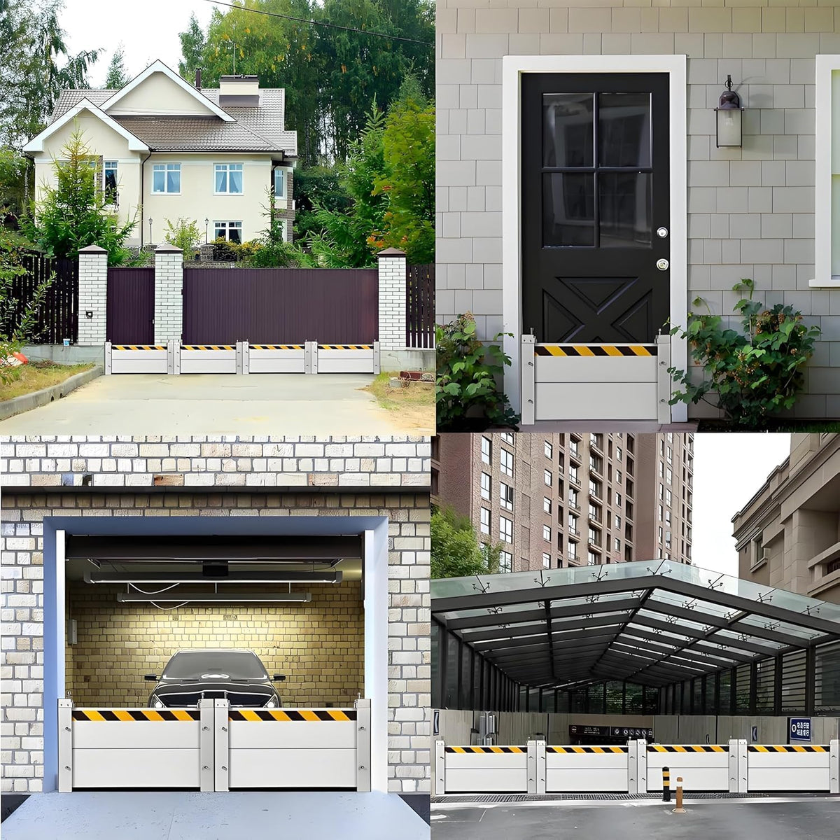 Flood Barriers for Home Exterior - Aluminum Alloy Outdoor Easy Flood Barrier Garage Doors Water Barriers for Flooding,H55 Inch/L13.5FT