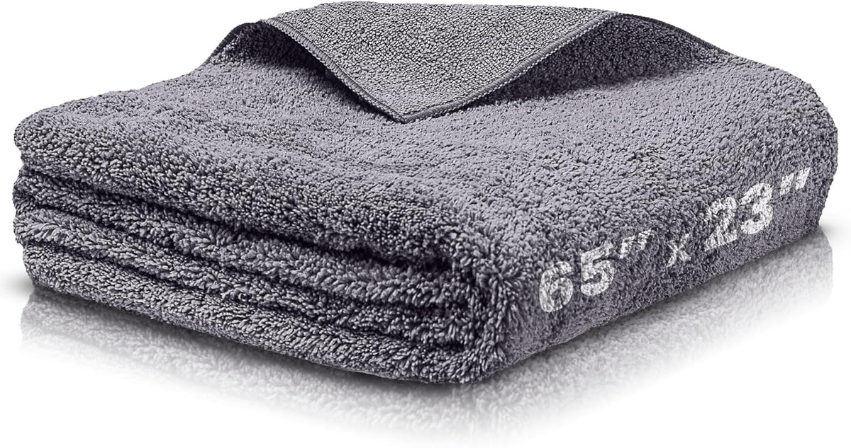 Car Drying Towels Extra Large Super Absorbent 65 x 23 Inch Microfiber Car Drying Towel Streak-Free Lint-Free Absorbent Car Wash Towels for Quick Drying Cars, Boats and Large Surfaces