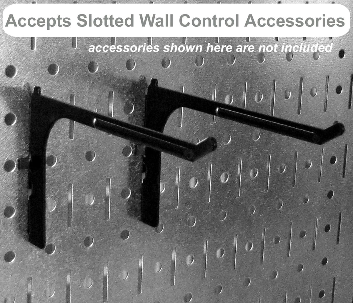 Wall Control Pegboard Organizer 4 ft. Metal Pegboard Standard Tool Storage Kit with Green Toolboard and White Accessories