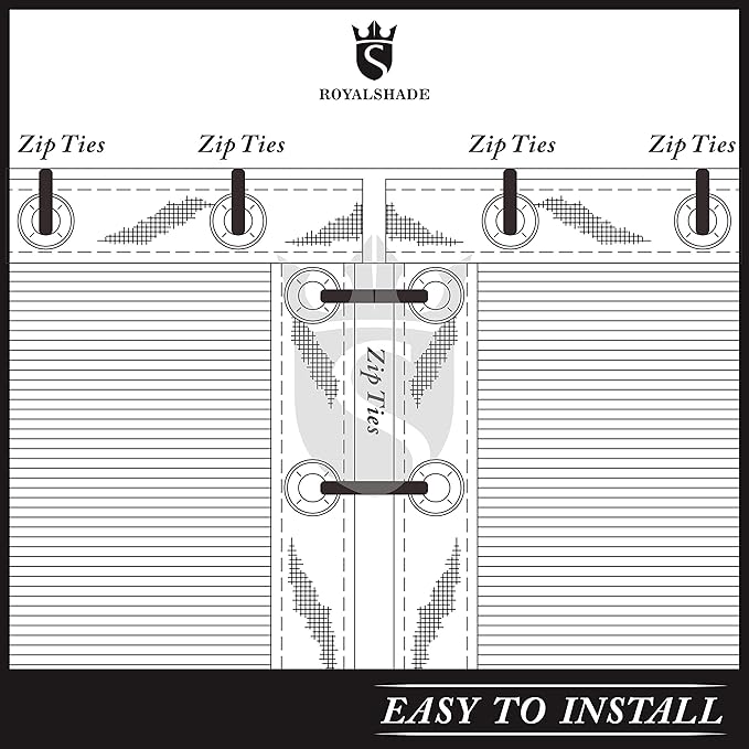Royal Shade Custom Size 6' x 134' Brown Fence Privacy Screen Windscreen Cover Netting Mesh Fabric Cloth - Cable Zip Ties Included (We Make Custom Size)