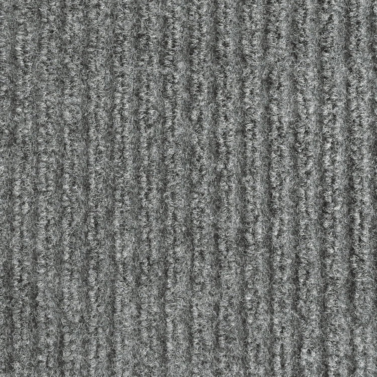 iCustomRug Spartan Weather Warrior Indoor/Outdoor Utility Ribbed Carpet Runner with Non-Slip Thermoplastic Rubber Backing, 3ft X 52ft in Grey