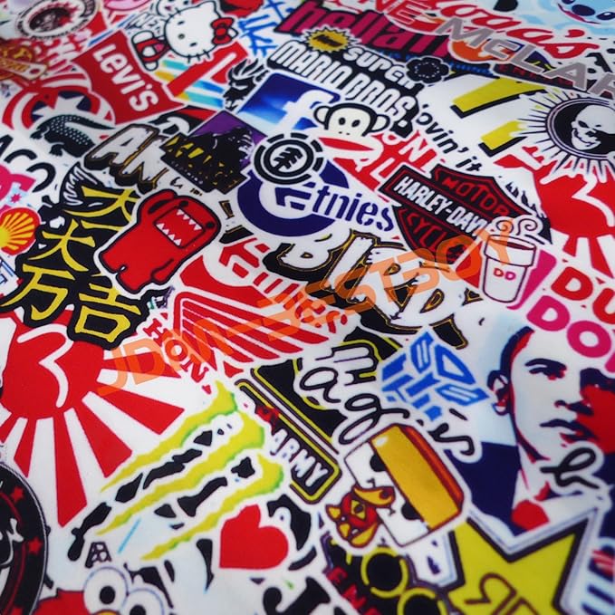 Free Tool Kit EZAUTOWRAP ES Bomber Hellaflush Anime Cartoon Car Vinyl Wrap Sticker Decal Air Release - 60"X360" (5FT X 30FT)