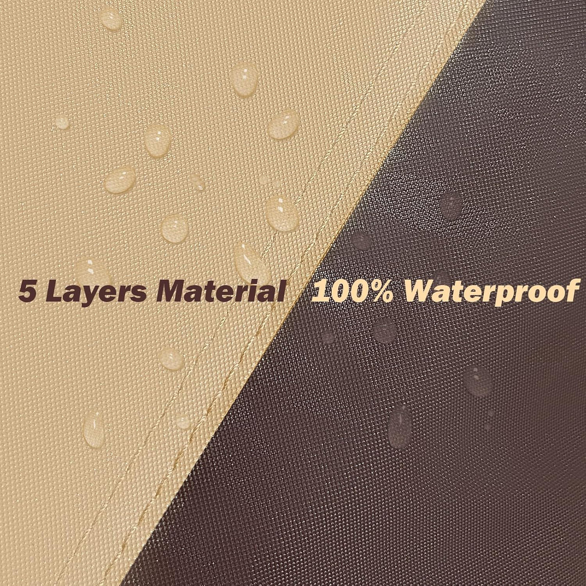 CRV Car Covers Waterproof All Weather Compatible with Honda CRV(1997-2024), Outdoor Anti-UV Sun Rain Protection Full Exterior Cover (Camel with Brown)