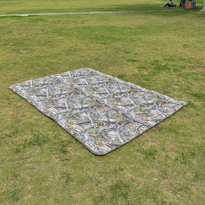 Poncho Liner Military Insulation Outdoor Camping Blanket for Travel, Beach, Grass, Picnic, Car Emergency, Outdoor, Survival