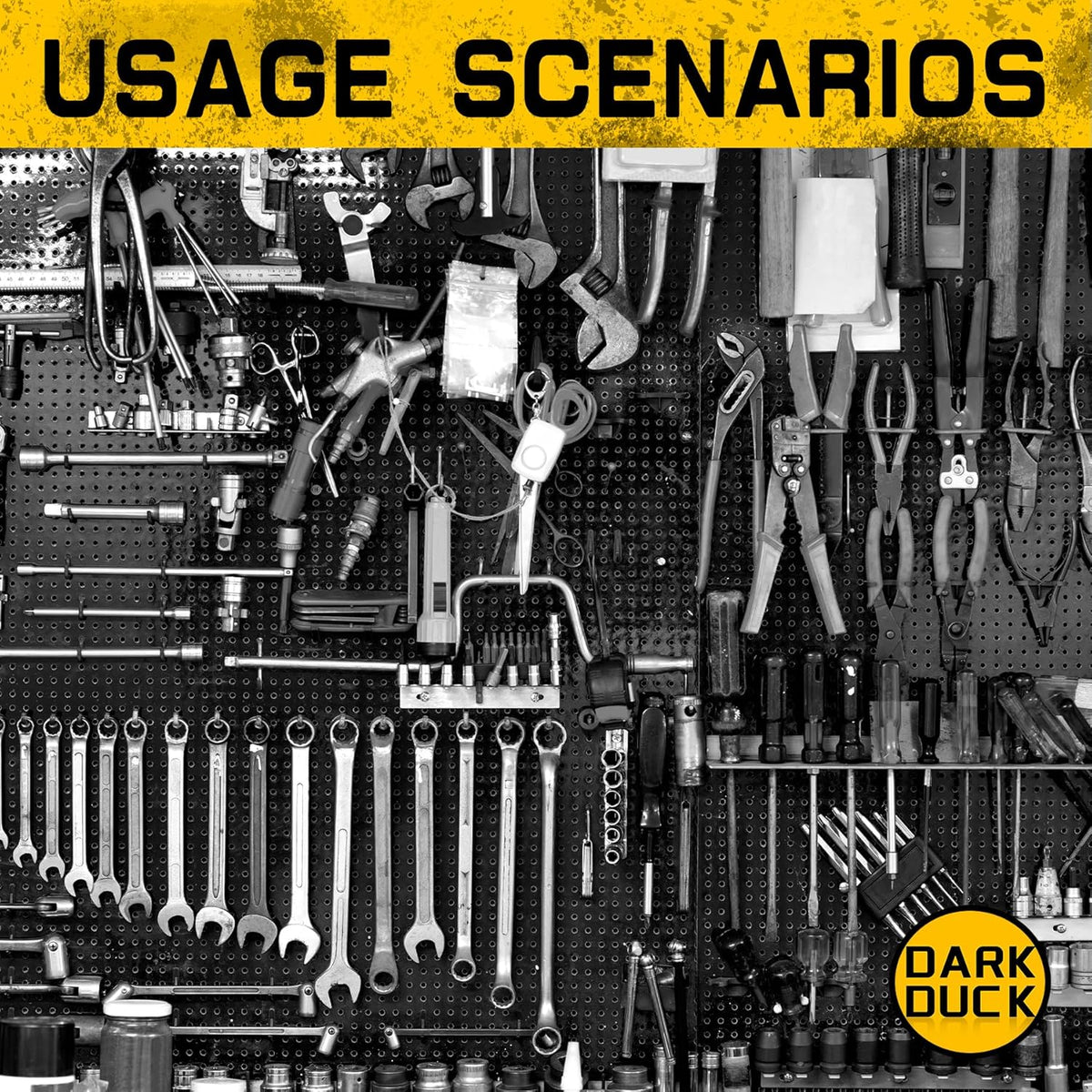 100PCS Pegboard Accessories Organizer Kit,Paper Towel Holder,Closet Organizers and Storage - Easy Storage and Organization for Garage, Workbench,Shelves,Tools.(12x24 Inch Panels with Hooks)