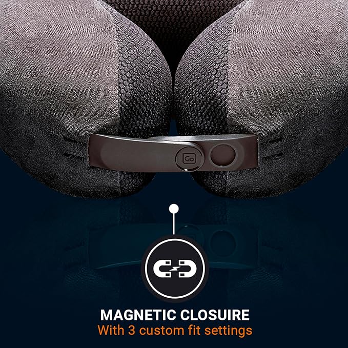 Ultimate 3.0 Travel Pillow, Deluxe Memory Foam Neck Pillow for Uninterrupted Rest, Ideal for Everyday Commute, Airplane, Car, and More, Travel Essentials, Made in USA, Dark Gray