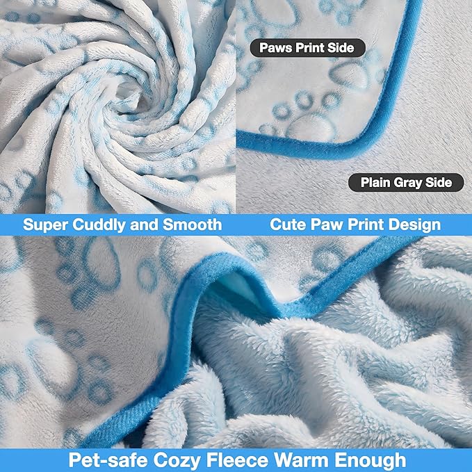 Stuffed Dog Blanket, Premium Soft Throw Flannel Fleece Blanket for Medium Small Dogs, Pet Puppy Blankets for Kitten Cat, Christmas Pet Gift for Bed Cover, Couch, Crate (42x66 inch (Pack of 1))
