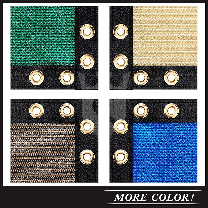 Royal Shade Custom Size 6' x 118' Brown Fence Privacy Screen Windscreen Cover Netting Mesh Fabric Cloth - Cable Zip Ties Included (We Make Custom Size)